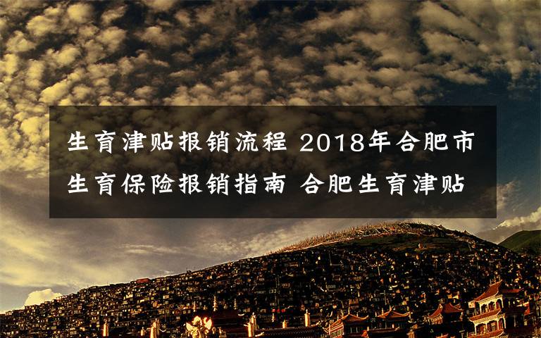 生育津贴报销流程 2018年合肥市生育保险报销指南 合肥生育津贴领取流程一览