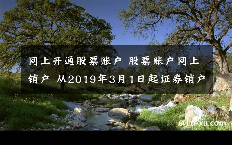 网上开通股票账户 股票账户网上销户 从2019年3月1日起证券销户不用现场办了