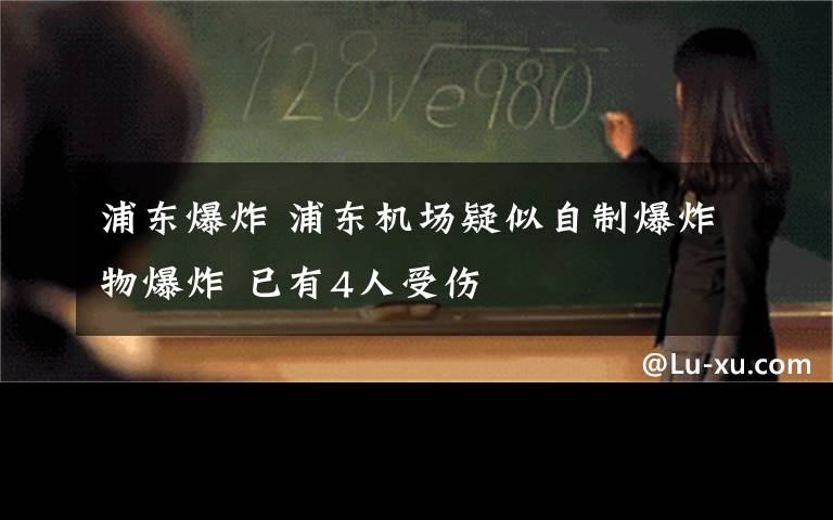 浦东爆炸 浦东机场疑似自制爆炸物爆炸 已有4人受伤