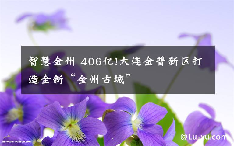 智慧金州 406亿!大连金普新区打造全新“金州古城”