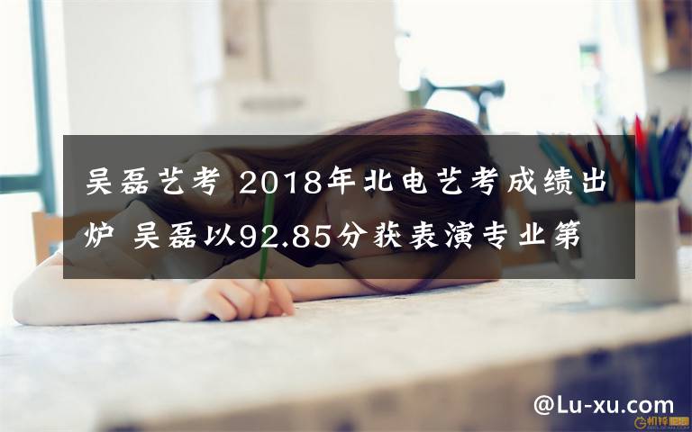 吴磊艺考 2018年北电艺考成绩出炉 吴磊以92.85分获表演专业第一名