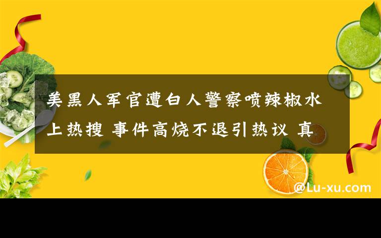 美黑人军官遭白人警察喷辣椒水上热搜 事件高烧不退引热议 真相原来是这样！