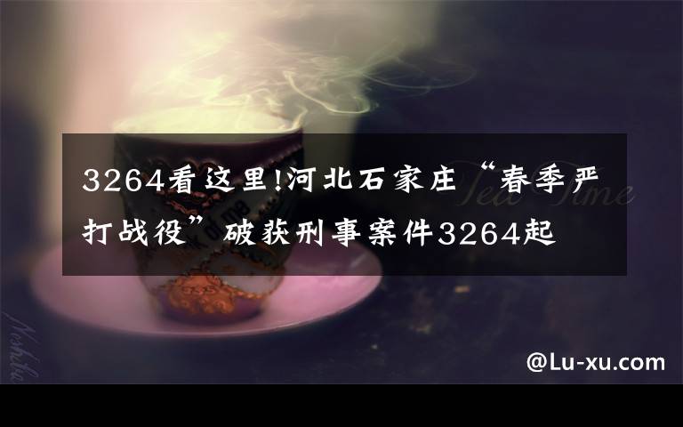 3264看这里!河北石家庄“春季严打战役”破获刑事案件3264起