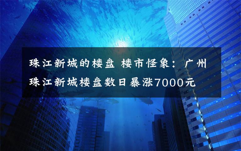 珠江新城的楼盘 楼市怪象：广州珠江新城楼盘数日暴涨7000元