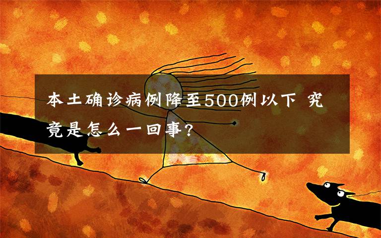 本土确诊病例降至500例以下 究竟是怎么一回事?