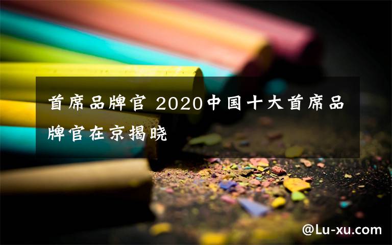 首席品牌官 2020中国十大首席品牌官在京揭晓