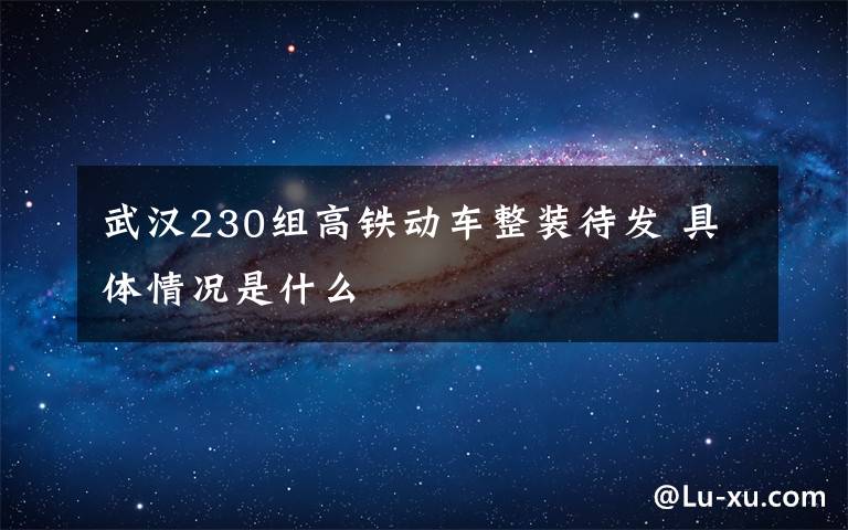 武汉230组高铁动车整装待发 具体情况是什么