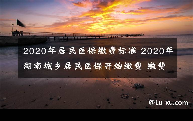2020年居民医保缴费标准 2020年湖南城乡居民医保开始缴费 缴费标准统一为250元/人