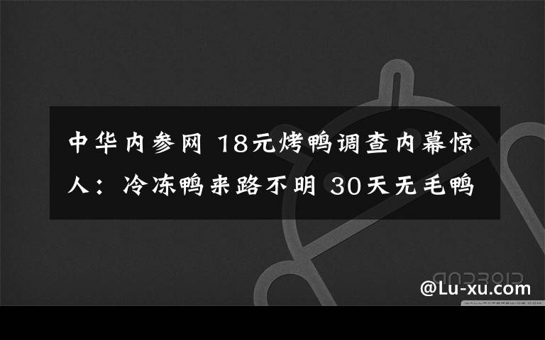 中华内参网 18元烤鸭调查内幕惊人：冷冻鸭来路不明 30天无毛鸭即卖