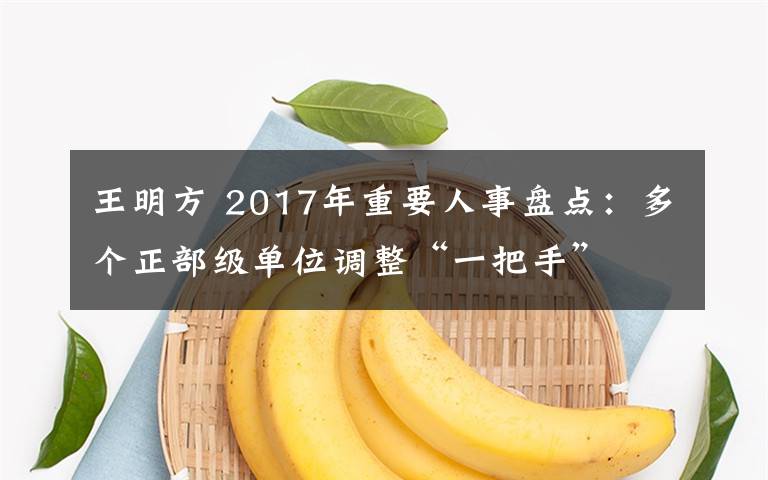 王明方 2017年重要人事盘点：多个正部级单位调整“一把手”