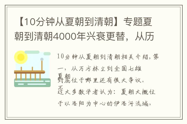 【10分钟从夏朝到清朝】专题夏朝到清朝4000年兴衰更替，从历史地图看中国疆域变迁