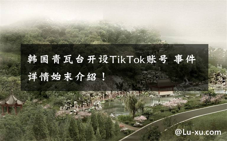 韩国青瓦台开设TikTok账号 事件详情始末介绍！