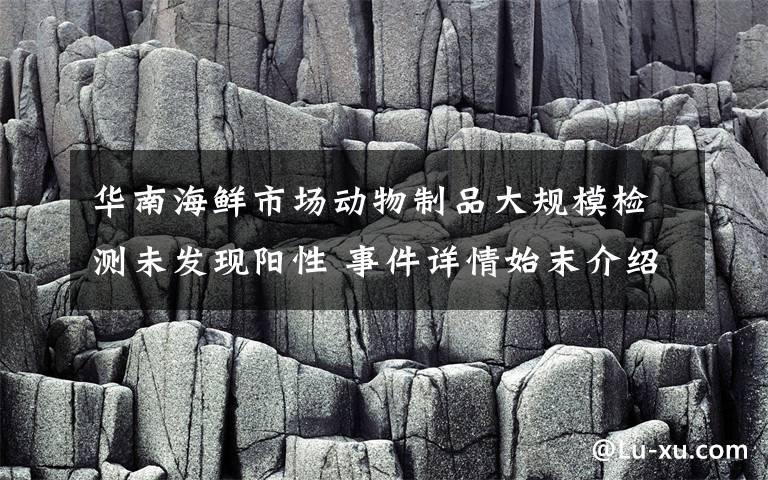 华南海鲜市场动物制品大规模检测未发现阳性 事件详情始末介绍！