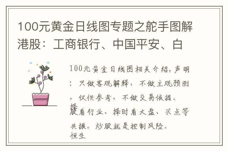 100元黄金日线图专题之舵手图解港股：工商银行、中国平安、白云山、山东黄金