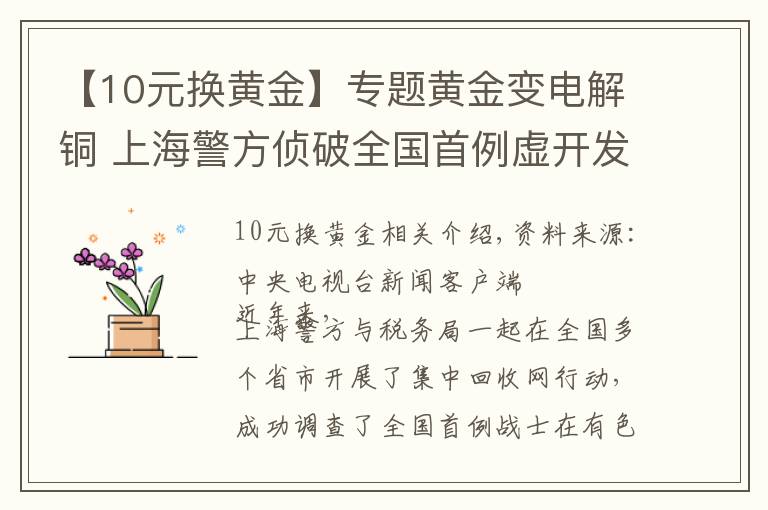 【10元换黄金】专题黄金变电解铜 上海警方侦破全国首例虚开发票案