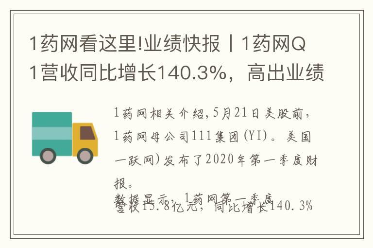 1药网看这里!业绩快报丨1药网Q1营收同比增长140.3%，高出业绩指引上限1亿元