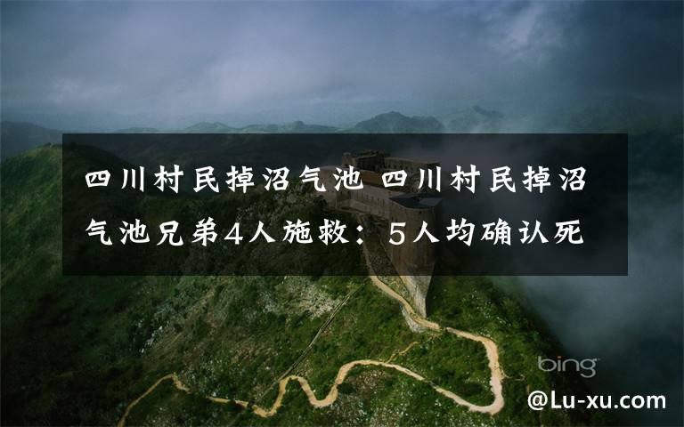 四川村民掉沼气池 四川村民掉沼气池兄弟4人施救：5人均确认死亡 事件原因正在调查中