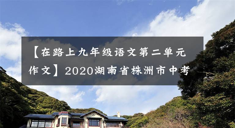 【在路上九年级语文第二单元作文】2020湖南省株洲市中考作文真题与范文：在路上