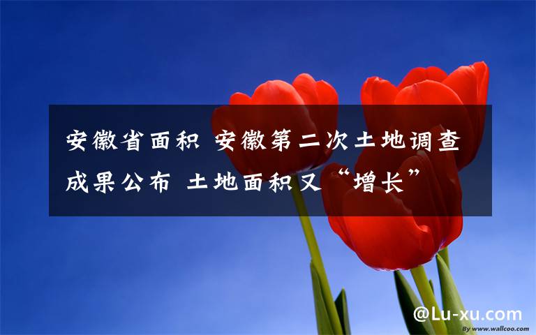 安徽省面积 安徽第二次土地调查成果公布 土地面积又“增长”