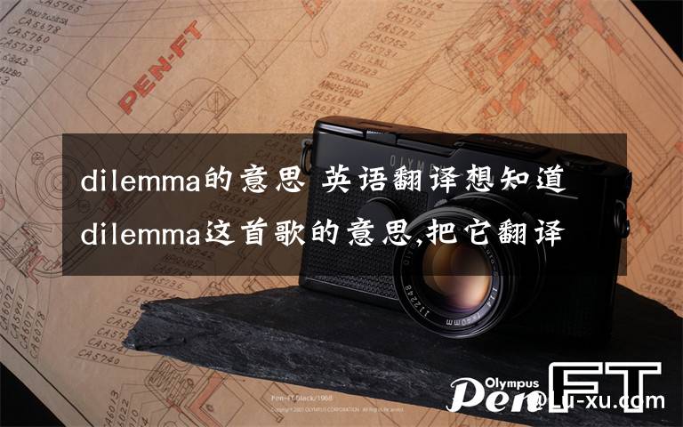 dilemma的意思 英语翻译想知道dilemma这首歌的意思,把它翻译成中文