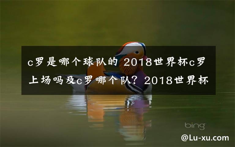 c罗是哪个球队的 2018世界杯c罗上场吗及c罗哪个队？2018世界杯葡萄牙队实力分析及赛程