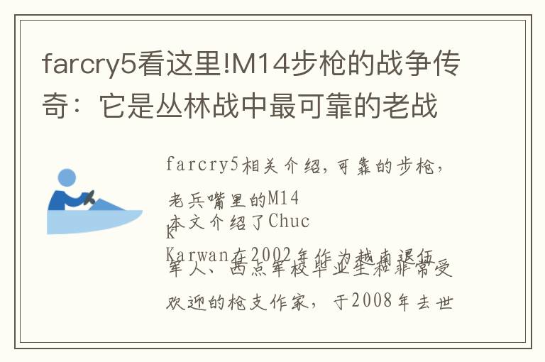 farcry5看这里!M14步枪的战争传奇：它是丛林战中最可靠的老战友