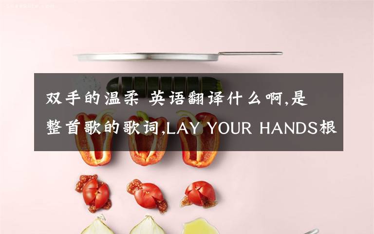 双手的温柔 英语翻译什么啊,是整首歌的歌词,LAY YOUR HANDS根本不是躺在你臂弯里的意思拉!