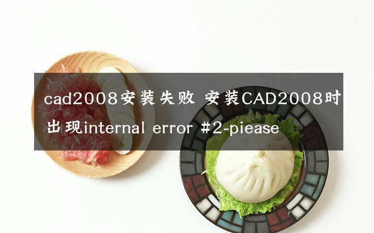 cad2008安装失败 安装CAD2008时出现internal error #2-piease be sure the app is runn