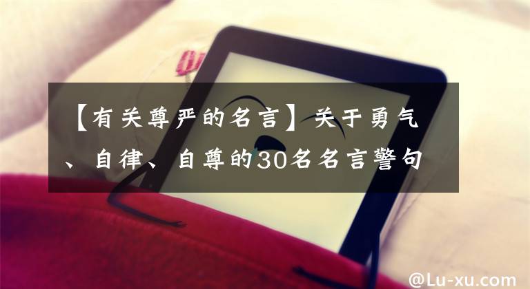 【有关尊严的名言】关于勇气、自律、自尊的30名名言警句、实用干货、收藏！