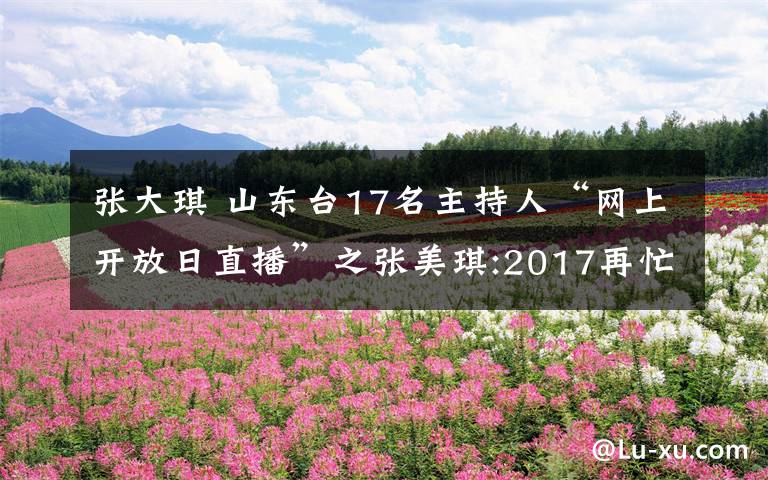 张大琪山东台17名主持人网上开放日直播之张美琪2017再忙一点