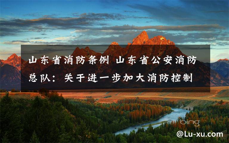 山东省消防条例 山东省公安消防总队：关于进一步加大消防控制室值班操作人员无证上岗行为行政处罚工作的通知