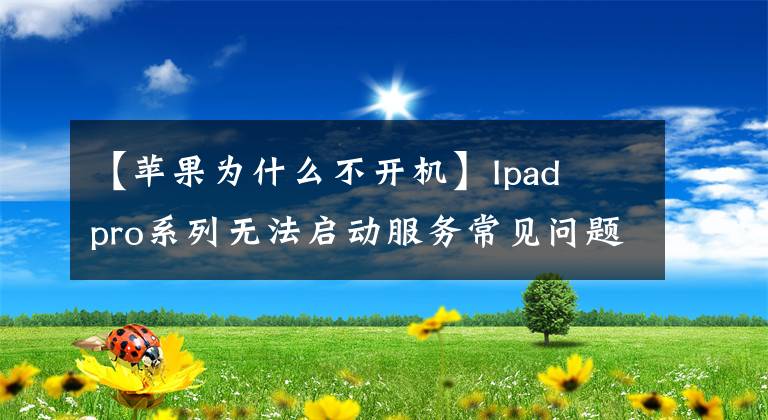【苹果为什么不开机】Ipad  pro系列无法启动服务常见问题解答
