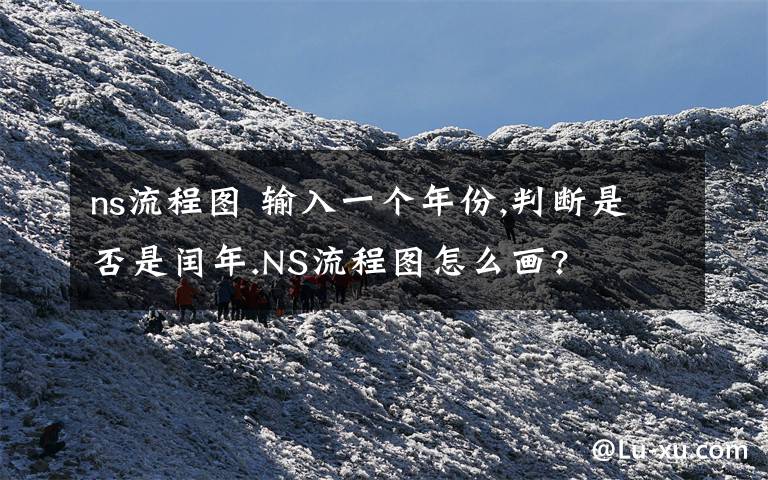 ns流程图 输入一个年份,判断是否是闰年.NS流程图怎么画?