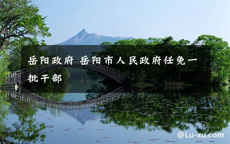 岳阳政府 岳阳市人民政府任免一批干部