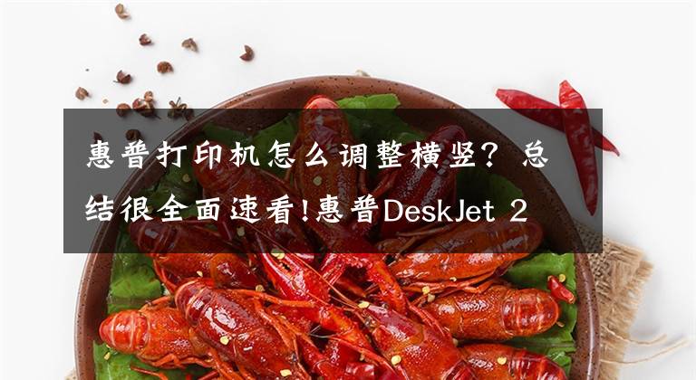 惠普打印机怎么调整横竖？总结很全面速看!惠普DeskJet 2131打印机使用技巧