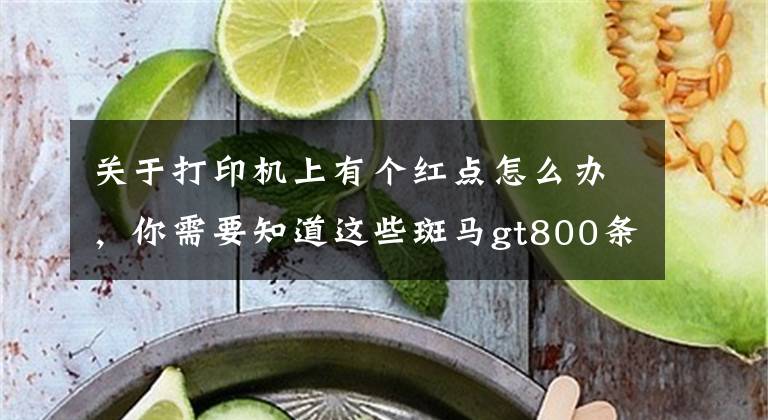 关于打印机上有个红点怎么办，你需要知道这些斑马gt800条码打印机不能打印怎么办亮红灯怎么办突然报错怎么办