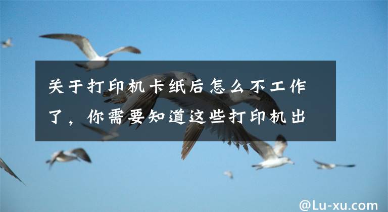 关于打印机卡纸后怎么不工作了，你需要知道这些打印机出现卡纸现象的解决办法