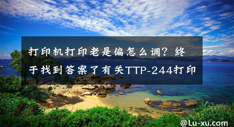 打印机打印老是偏怎么调？终于找到答案了有关TTP-244打印偏移的解决方法