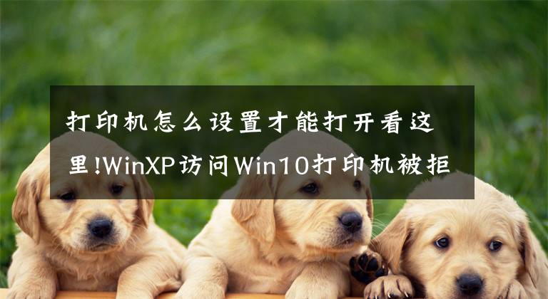 打印机怎么设置才能打开看这里!WinXP访问Win10打印机被拒绝访问的解决方法