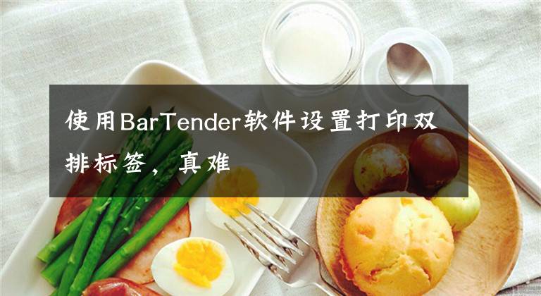 使用BarTender软件设置打印双排标签，真难