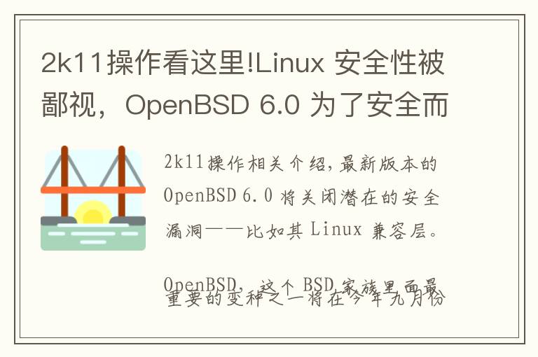2k11操作看这里!Linux 安全性被鄙视，OpenBSD 6.0 为了安全而抛弃了 Linux 兼容层