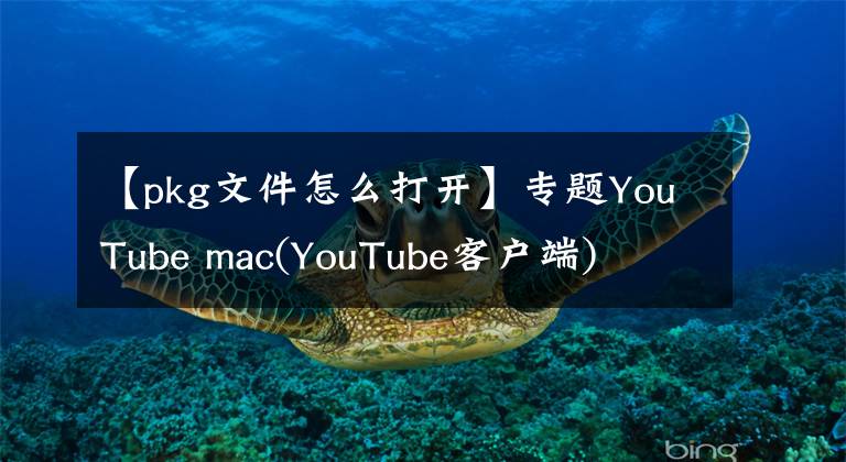 【pkg文件怎么打开】专题YouTube mac(YouTube客户端)