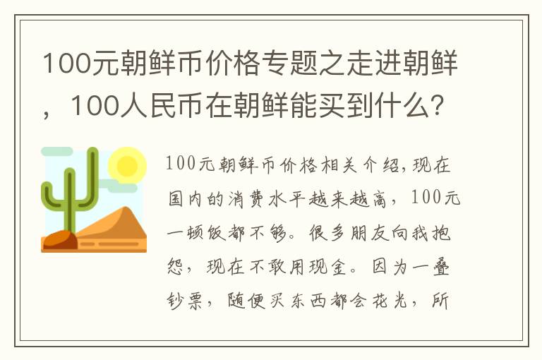 100元朝鲜币价格专题之走进朝鲜，100人民币在朝鲜能买到什么？