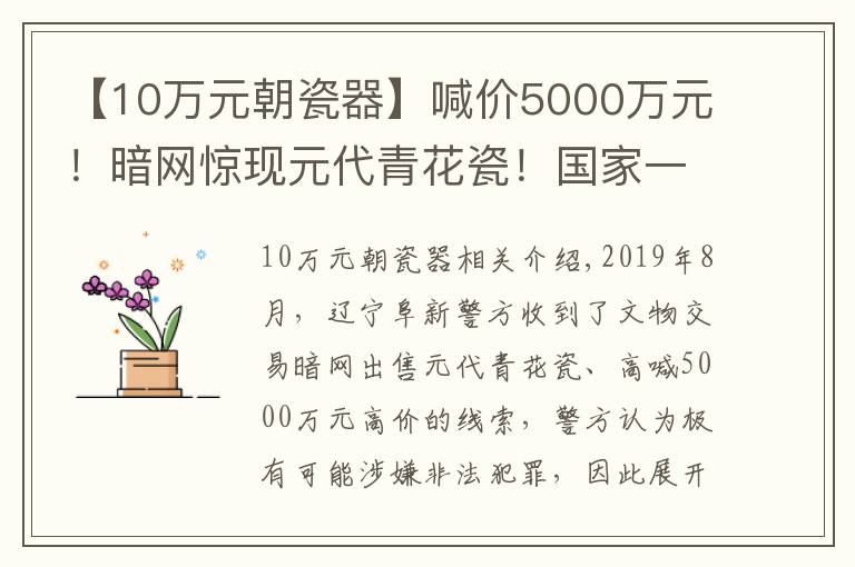 【10万元朝瓷器】喊价5000万元！暗网惊现元代青花瓷！国家一级文物也被盗？