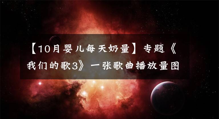 【10月婴儿每天奶量】专题《我们的歌3》一张歌曲播放量图，看到了第十期最终的淘汰结果