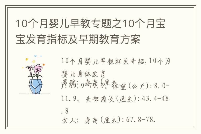 10个月婴儿早教专题之10个月宝宝发育指标及早期教育方案