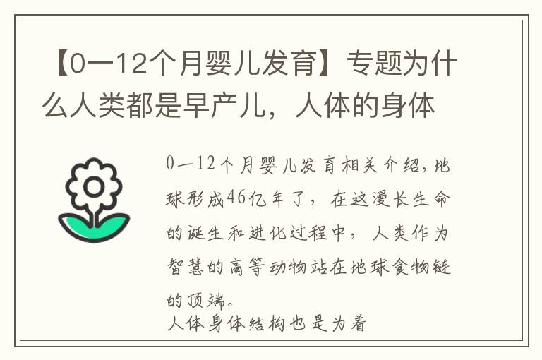 【0一12个月婴儿发育】专题为什么人类都是早产儿，人体的身体结构到底有什么不合理之处？