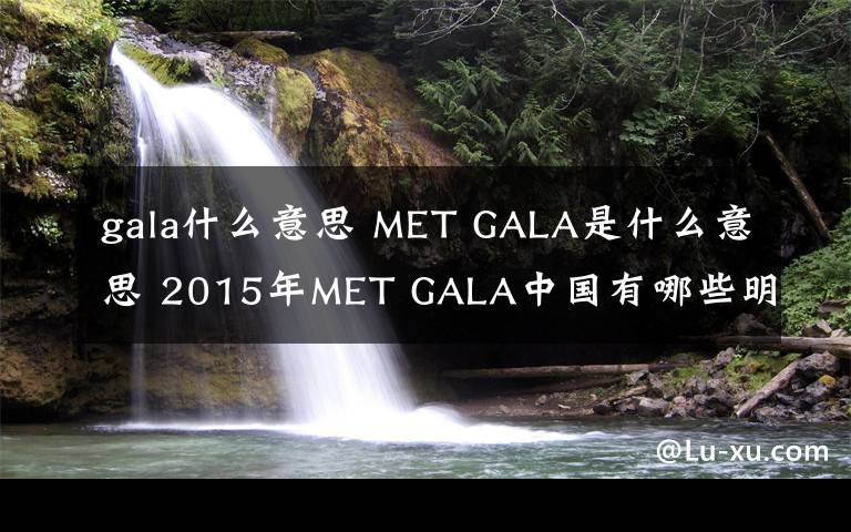gala什么意思 MET GALA是什么意思 2015年MET GALA中国有哪些明星参加