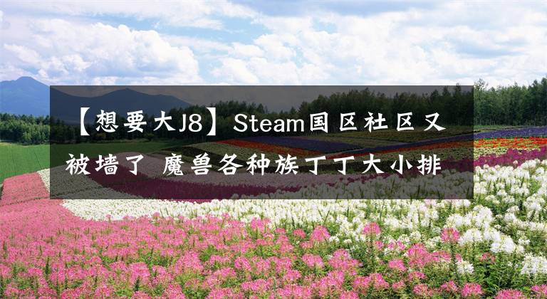 【想要大J8】Steam国区社区又被墙了 魔兽各种族丁丁大小排名