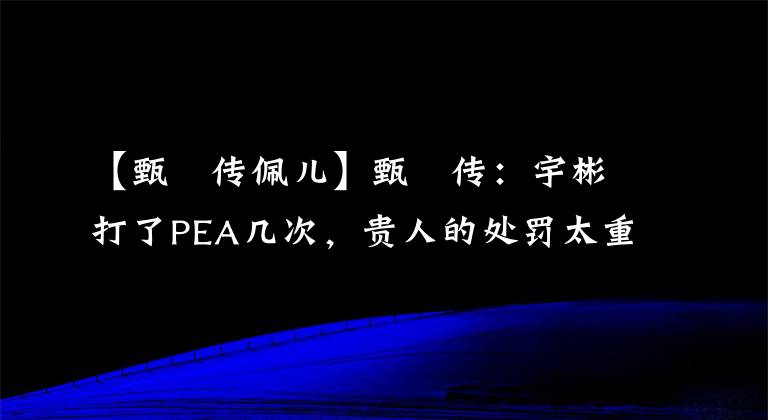 【甄嬛传佩儿】甄嬛传：宇彬打了PEA几次，贵人的处罚太重了吗？